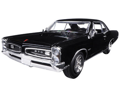 1966 Pontiac GTO Black "Muscle Car Collection" 1/25 Diecast Model Car by New Ray