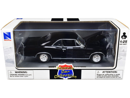 1966 Pontiac GTO Black "Muscle Car Collection" 1/25 Diecast Model Car by New Ray