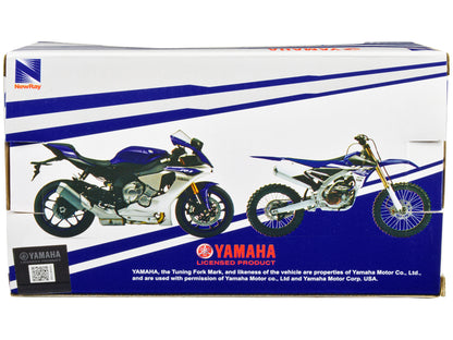 Yamaha YZ-450F Motorcycle Blue 1/12 Diecast Model by New Ray