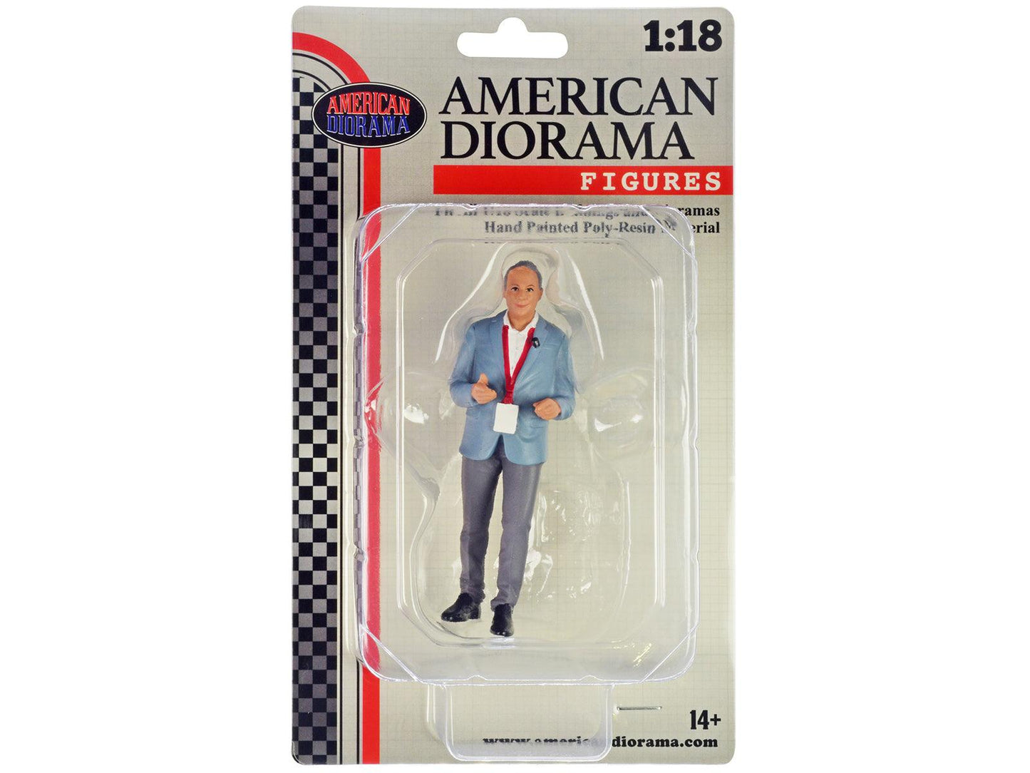 "On-Air" Figure 2 for 1/18 Scale Models by American Diorama-DiecastModeler.com
