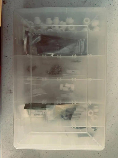 Organizer storage boxes with drone accessories-DiecastModeler.com