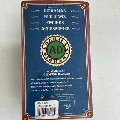 Photographer Lighting Kit (Set of 2 lights) (1/18 scale, Black)-DiecastModeler.com