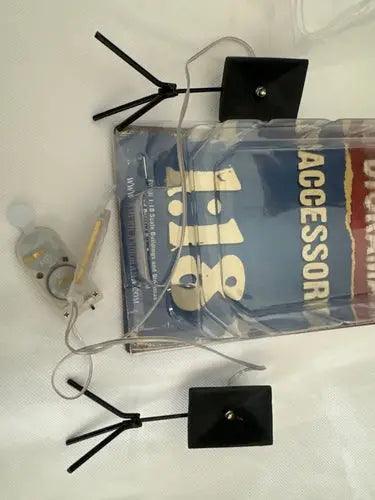 Photographer Lighting Kit (Set of 2 lights) (1/18 scale, Black)-DiecastModeler.com