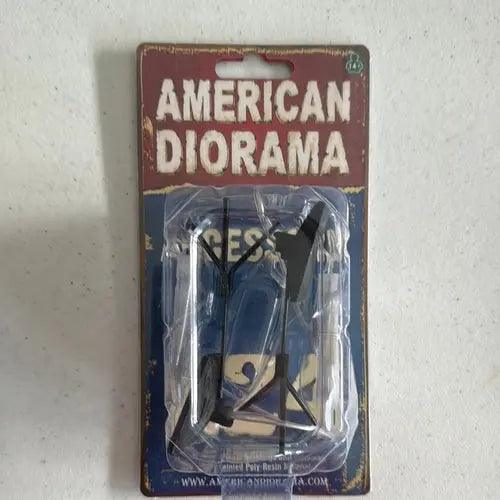 Photographer Lighting Kit (Set of 2 lights) (1/24 scale, Black)-DiecastModeler.com