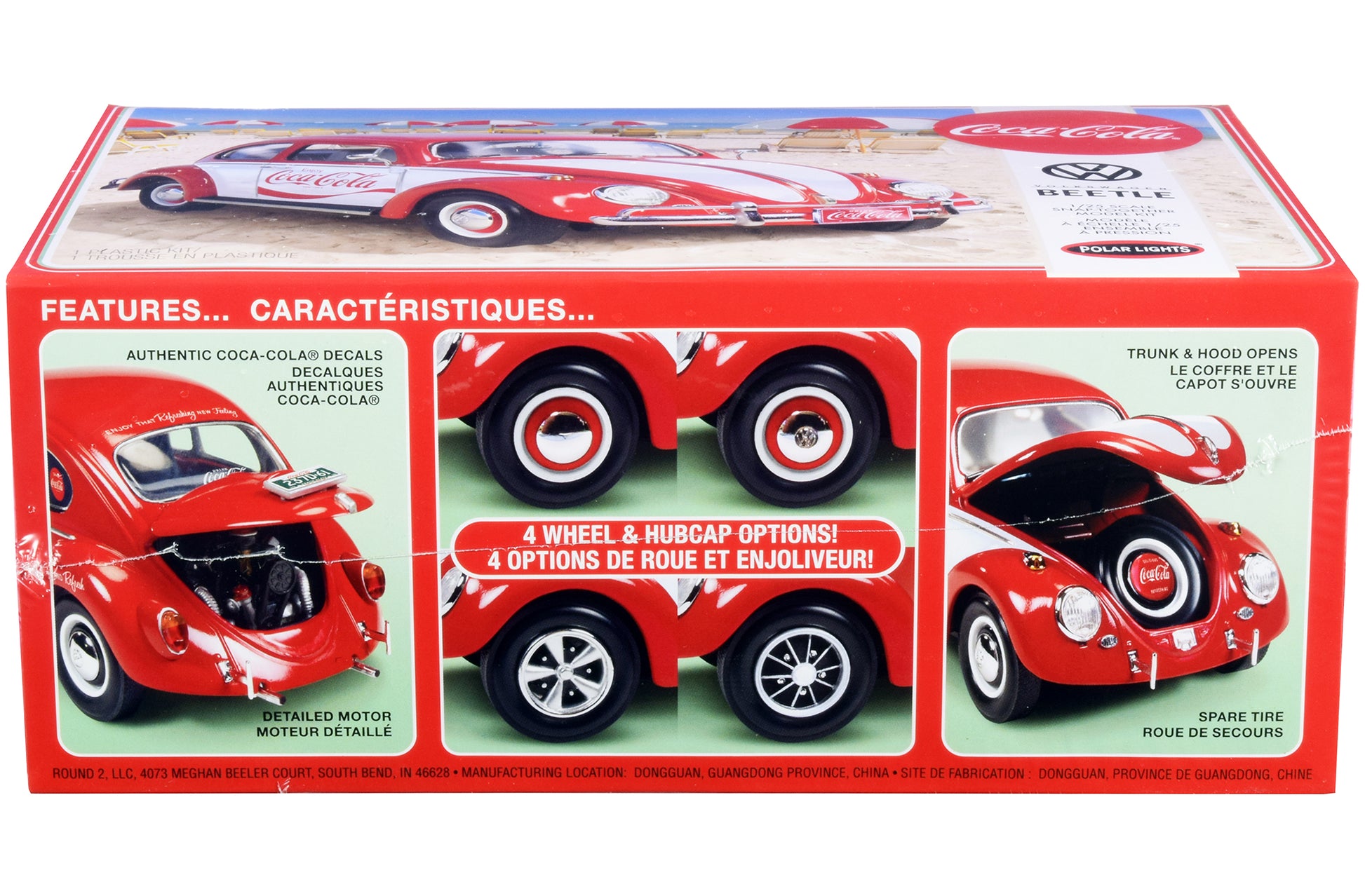 Skill 3 Snap Model Kit Volkswagen Beetle "Coca-Cola" 1/25 Scale Model by Polar Lights-DiecastModeler.com
