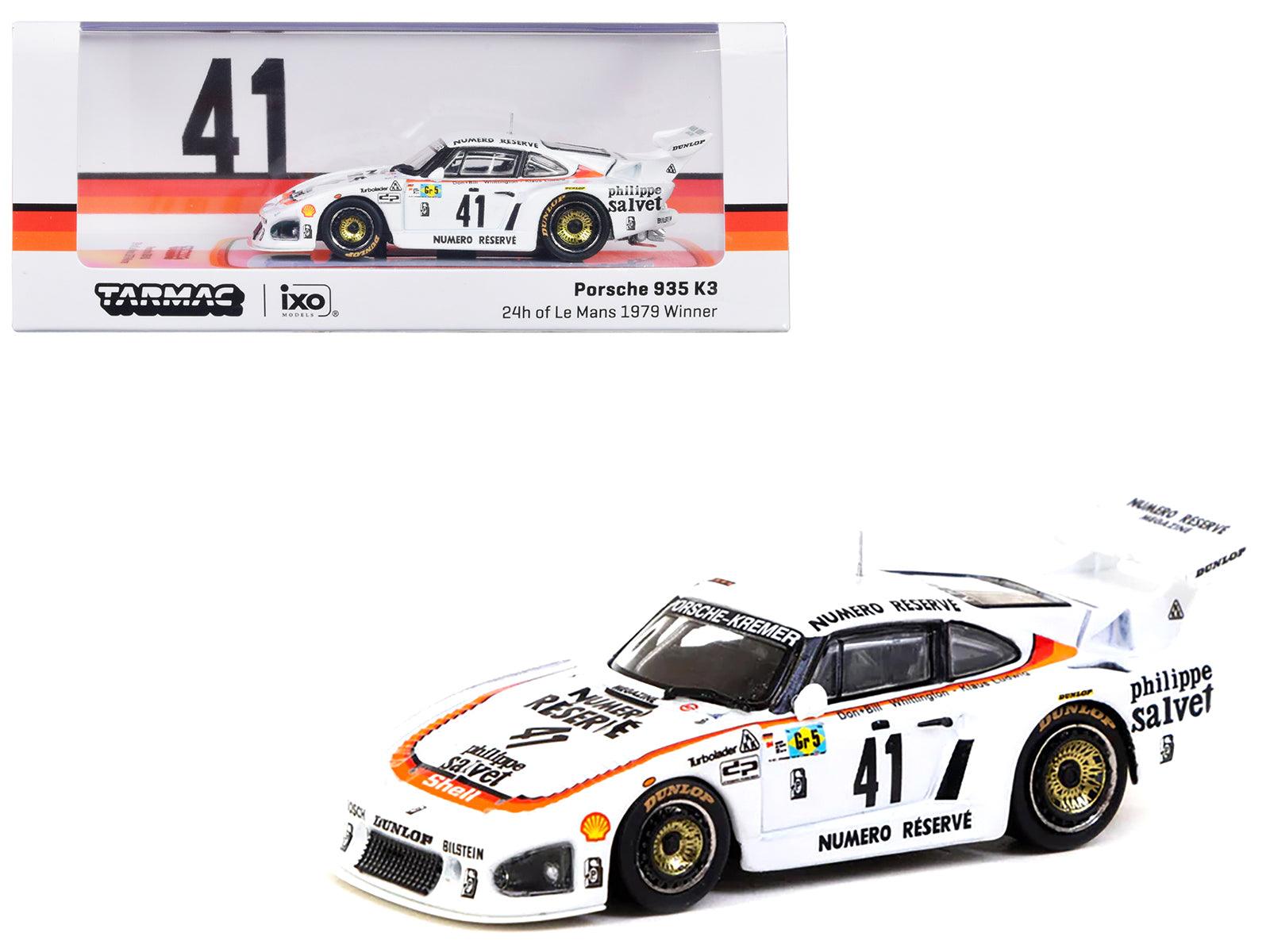 Porsche 935 K3 #41 Klaus Ludwig - Don Whittington - Bill Whittington "Kremer Racing" Winner "24 Hours of Le Mans" (1979) "Hobby64" Series 1/64 Diecast Model Car by Tarmac Works-DiecastModeler.com