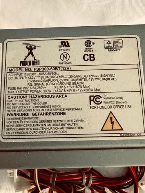 Power Man Power Supply P/N : FSP300-60BT (12V)-DiecastModeler.com