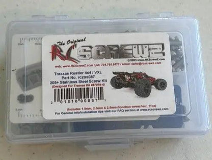RCScrewZ  Rustler 4x4 / VXL Stainless Screw Kit-DiecastModeler.com