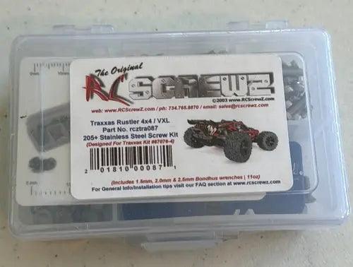 RCScrewZ  Rustler 4x4 / VXL Stainless Screw Kit-DiecastModeler.com