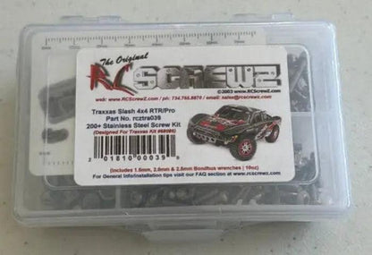 RCScrewZ  Slash 4x4. RTR / Pro Stainless Screw Kit-DiecastModeler.com