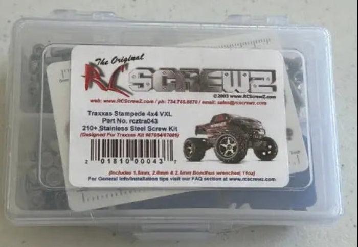 RCScrewZ  Stampede 4x4 / VXLStainless Screw Kit-DiecastModeler.com