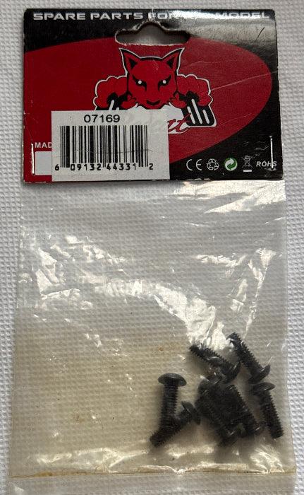 Redcat Racing 4x12mm Button Head Hex Machine Thread Screws (8pcs)-DiecastModeler.com