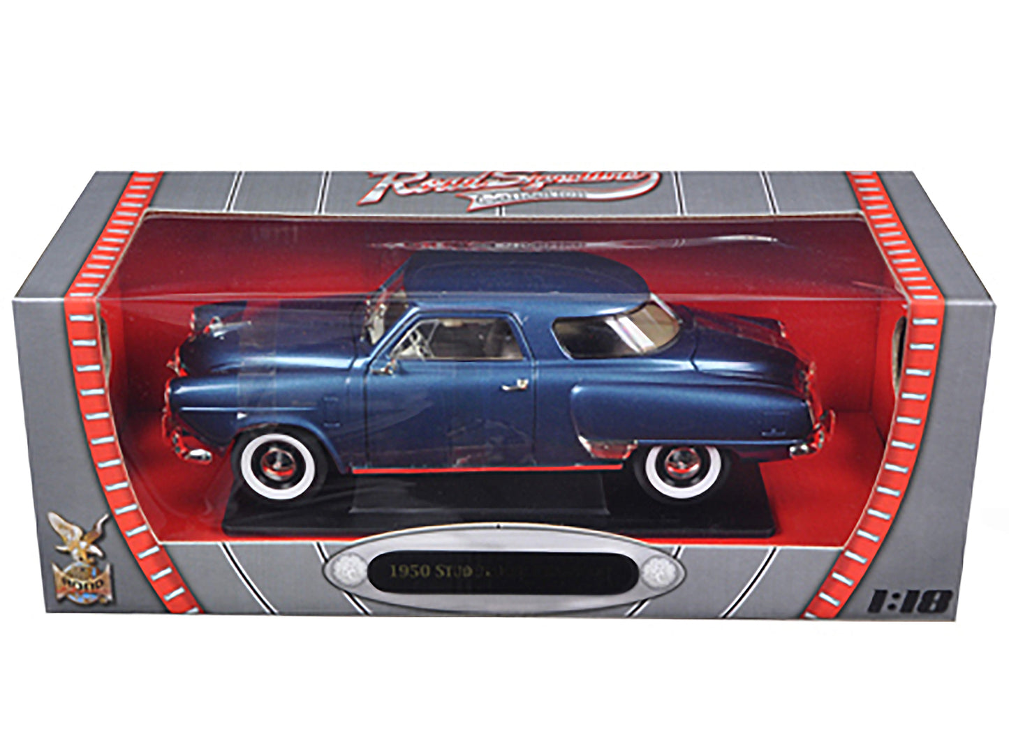1950 Studebaker Champion Blue Metallic 1/18 Diecast Model Car by Road Signature-DiecastModeler.com