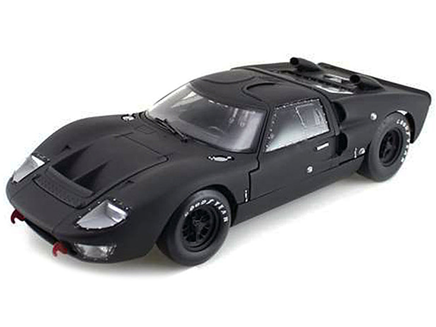 1966 Ford GT-40 GT40 MK 2 Matt Black 1/18 Diecast Car Model by Shelby Collectibles-DiecastModeler.com