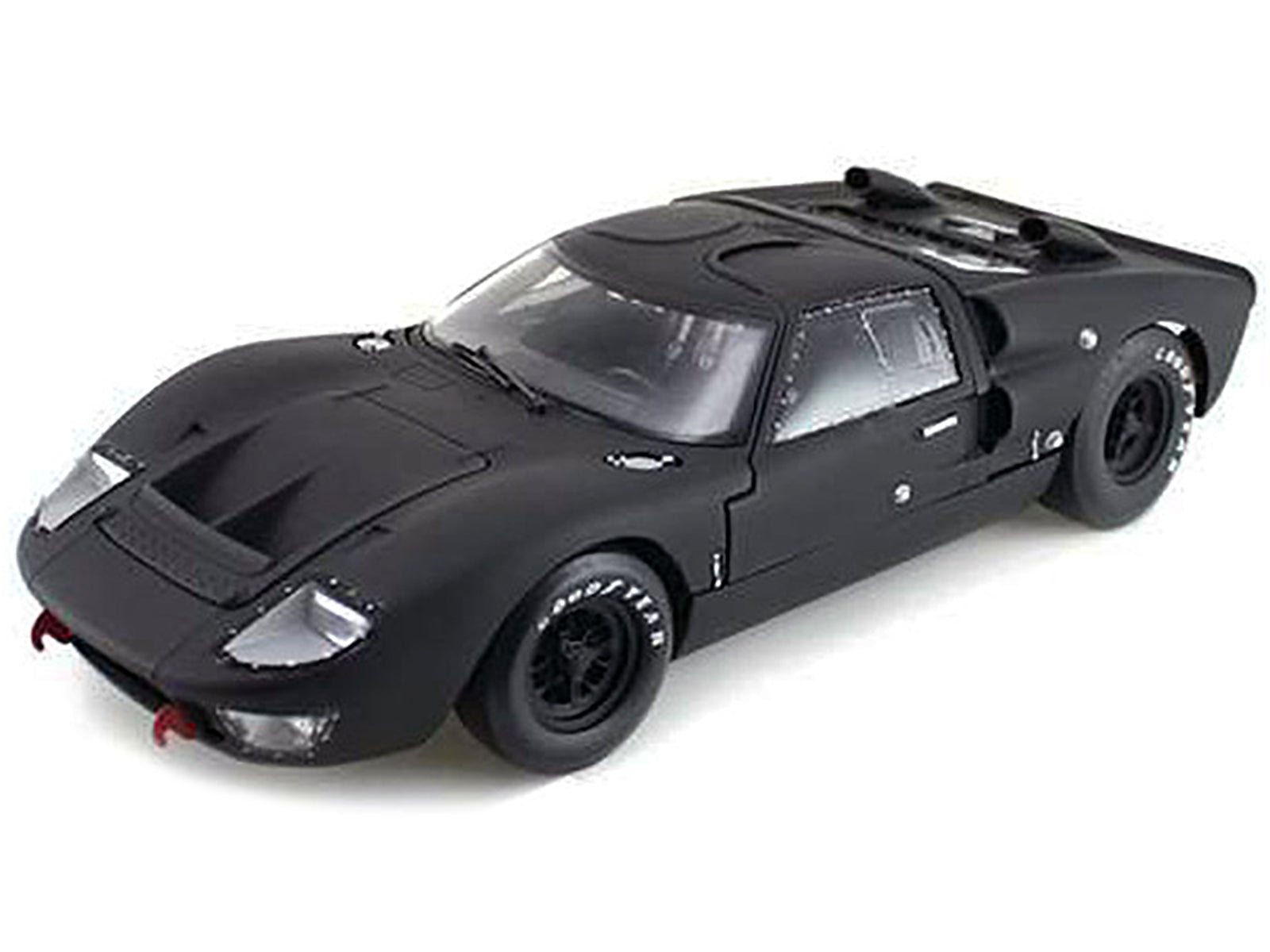 1966 Ford GT-40 GT40 MK 2 Matt Black 1/18 Diecast Car Model by Shelby Collectibles-DiecastModeler.com