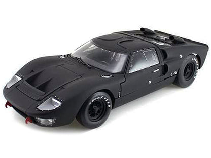 1966 Ford GT-40 GT40 MK 2 Matt Black 1/18 Diecast Car Model by Shelby Collectibles-DiecastModeler.com