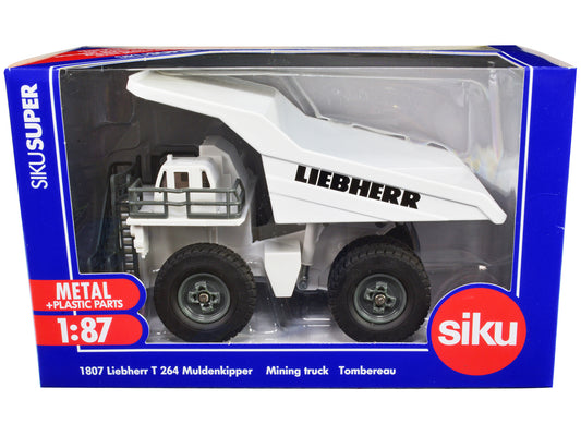 Liebherr T 264 Mining Truck White 1/87 (HO) Diecast Model by Siku-DiecastModeler.com