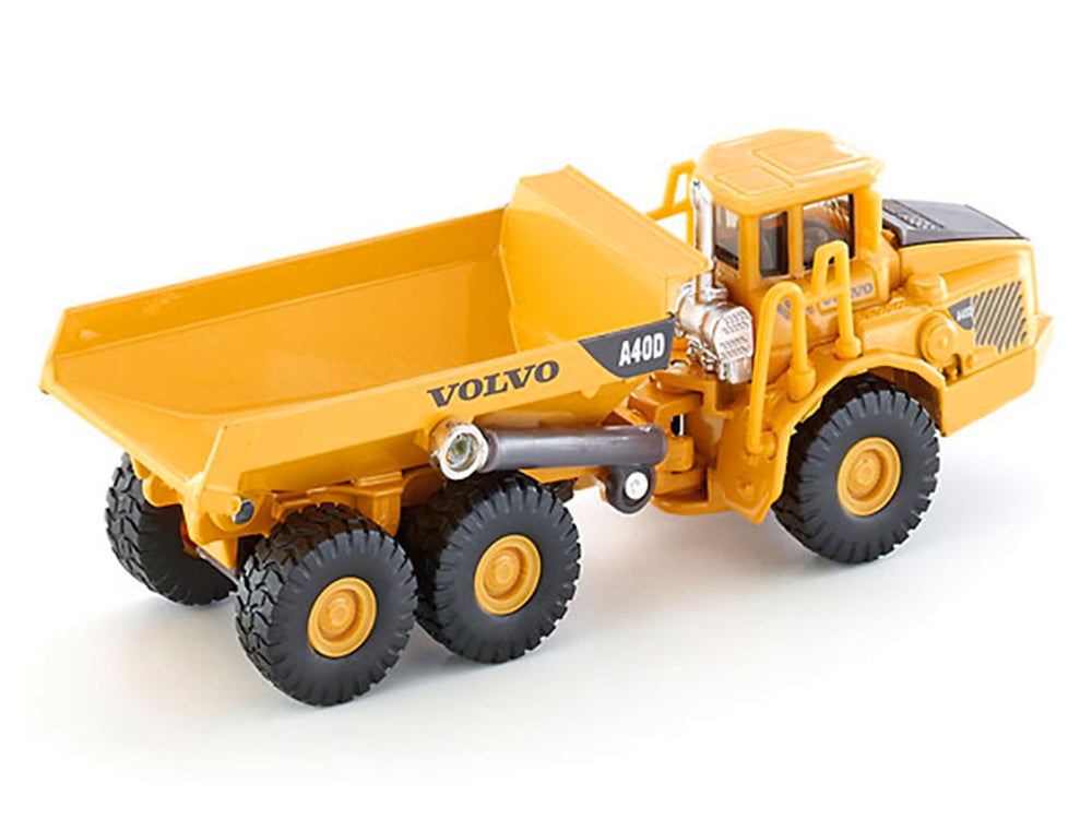 Volvo A40D Dump Truck Yellow 1/87 (HO) Diecast Model by Siku-DiecastModeler.com