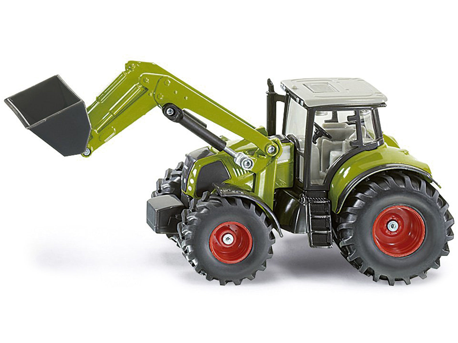 Claas Axion 850 Tractor with Front Loader Green with Gray Top 1/50 Diecast Model by Siku-DiecastModeler.com