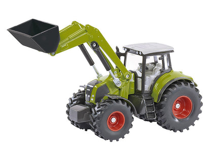 Claas Axion 850 Tractor with Front Loader Green with Gray Top 1/50 Diecast Model by Siku-DiecastModeler.com