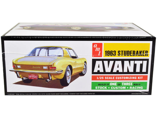 Skill 2 Model Kit 1963 Studebaker Avanti 3 in 1 Kit 1/25 Scale Model Car by AMT-DiecastModeler.com