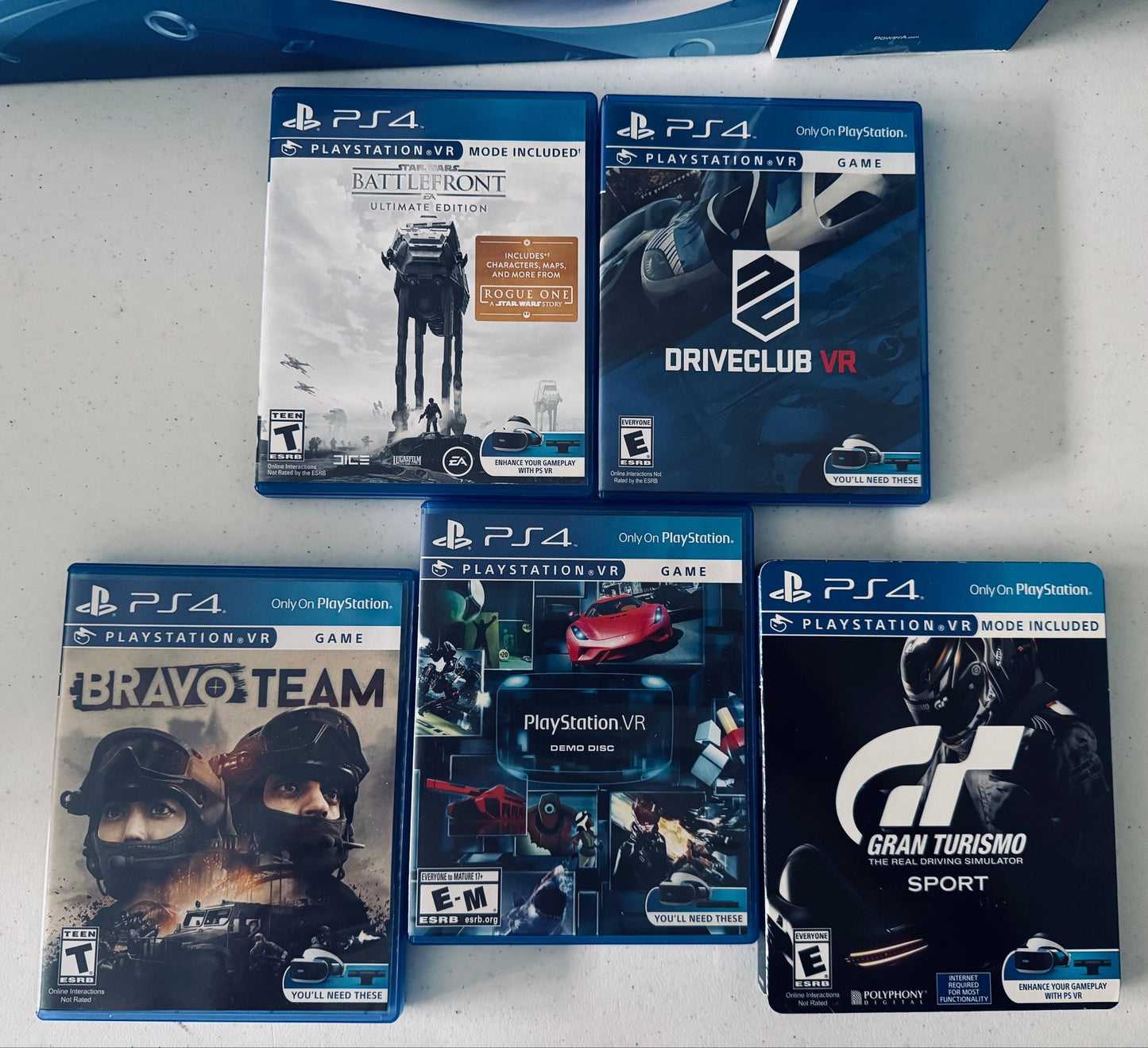 Sony Playstation (PS4) Virtual Reality headset and VRGames-Used-DiecastModeler.com