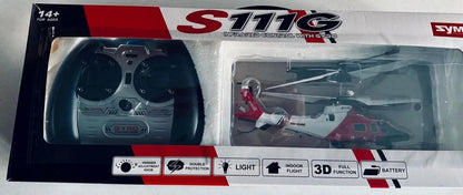 Syma S111G three-channel remote control helicopter anti-collision anti--DiecastModeler.com
