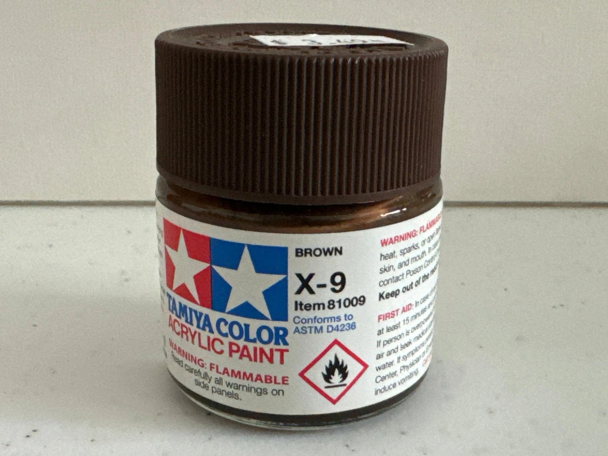 Tamiya Acrylic X9 Brown 3/4 oz-DiecastModeler.com