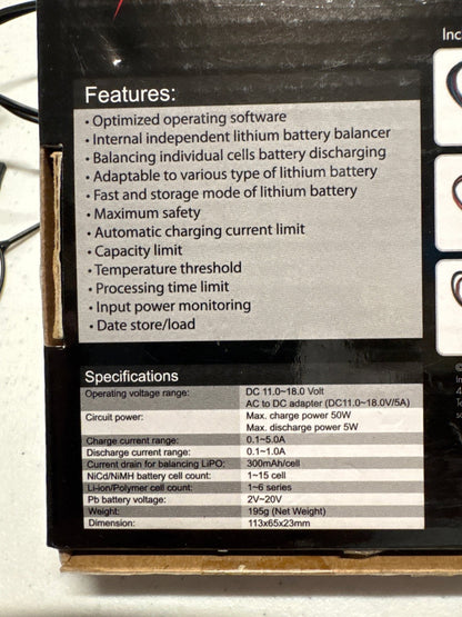 Tenergy Advanced Balance charger/discharger-DiecastModeler.com