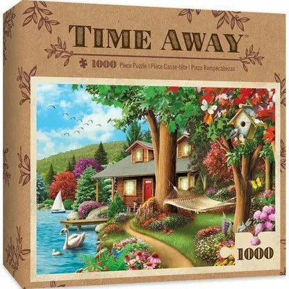 Time Away Around The Lake - 1000 piece Jigsaw Puzzle-DiecastModeler.com