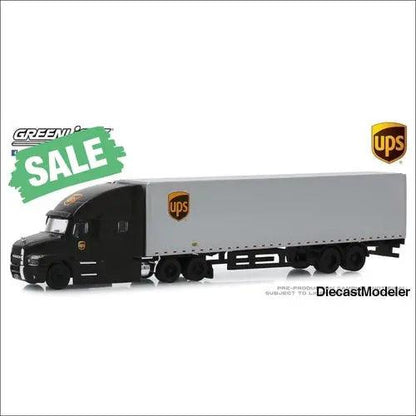 United Parcel Service (UPS). Tractor-Trailer 18 wheeler- 1:64 scale-DiecastModeler.com