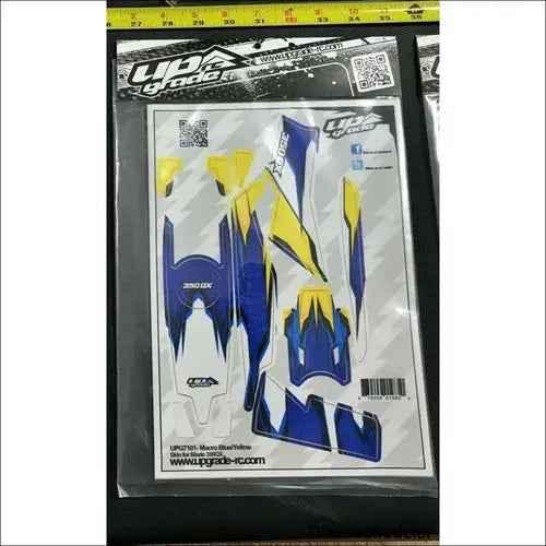 Upgrade-RC UPG7101 Macro Blue/Yellow Skin Blade 350 QX-DiecastModeler.com
