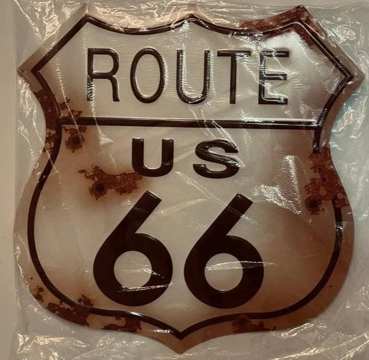 US Route 66 Sign  24 inch Round-DiecastModeler.com