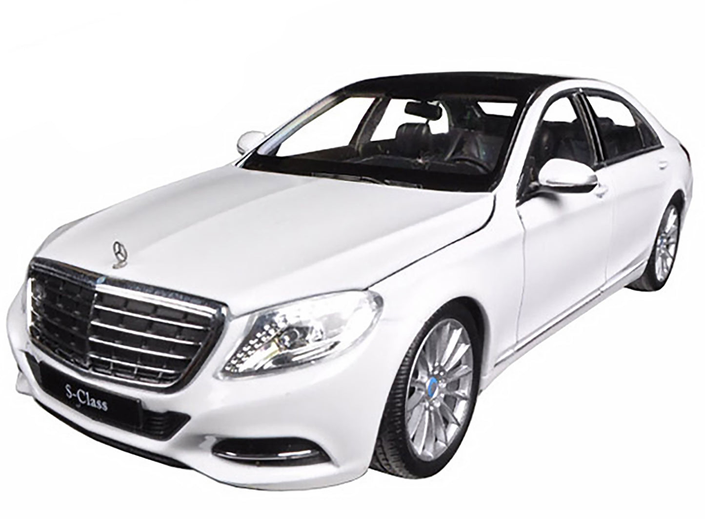 Mercedes Benz S Class with Sunroof White "NEX Models" 1/24 Diecast Model Car by Welly-DiecastModeler.com