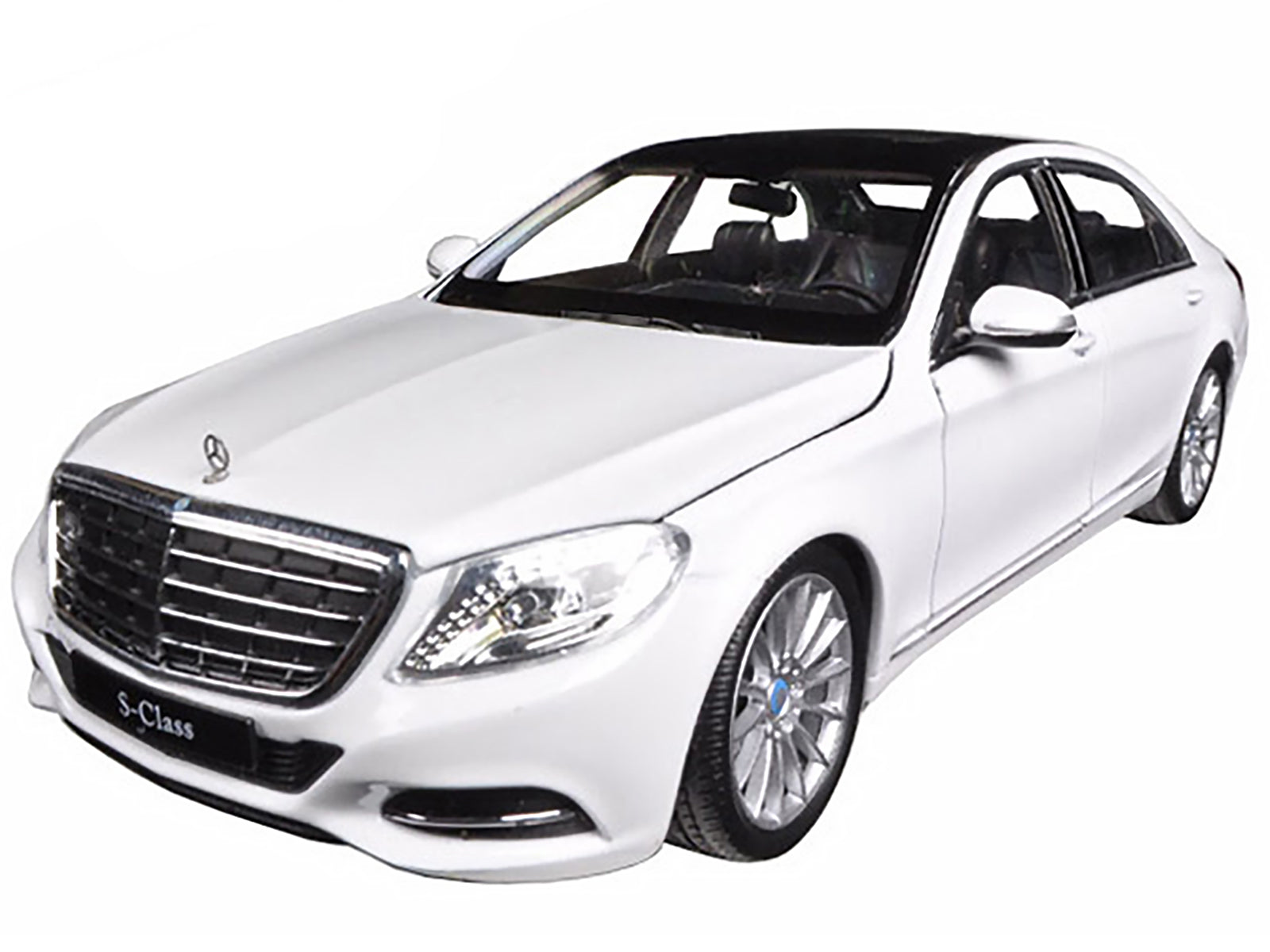 Mercedes Benz S Class with Sunroof White "NEX Models" 1/24 Diecast Model Car by Welly-DiecastModeler.com
