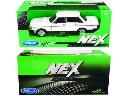 Volvo 240 GL White "NEX Models" 1/24 Diecast Model Car by Welly