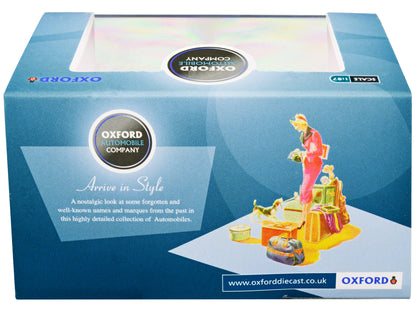 1946-1948 DeSoto Suburban Yellow and Red "San Francisco Taxi" "The Godfather" Movie 1/87 (HO) Scale Diecast Model Car by Oxford Diecast