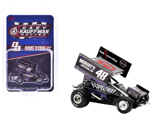 Winged Sprint Car #48 Danny Dietrich "Weikert's Livestock - Speedway Cars" Gary Kauffman Racing (2025) 1/50 Diecast Model Car by ACME-DiecastModeler.com